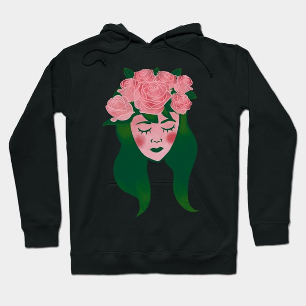 Flower Girl - Roses Hoodie by Booneb